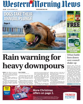 Cover of Western Morning News