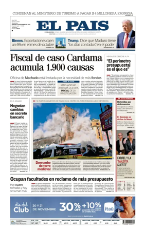 Cover of El Pais (Uruguay)