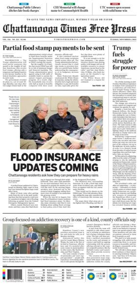 Cover of Chattanooga Times Free Press
