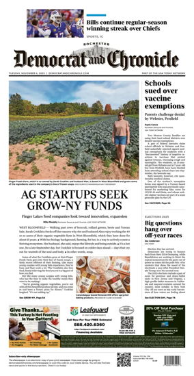 Cover of Democrat and Chronicle