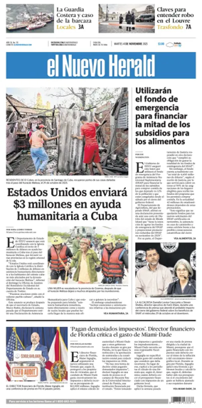 Cover of El Nuevo Herald