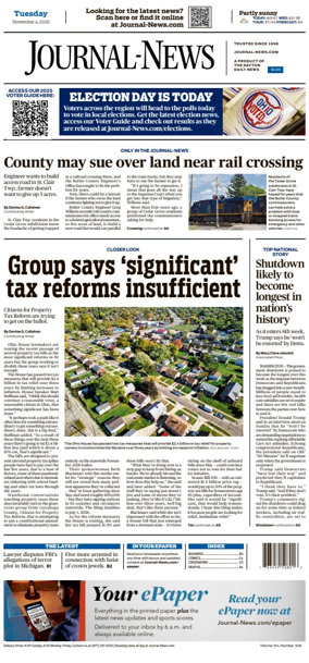 Cover of Hamilton Journal News