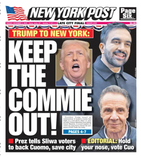 Cover of New York Post
