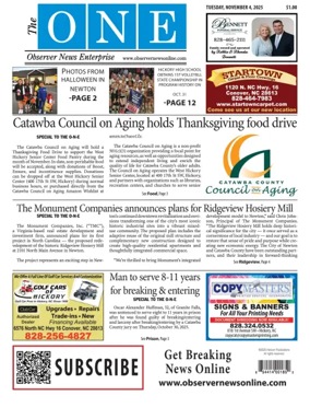 Cover of Observer News Enterprise