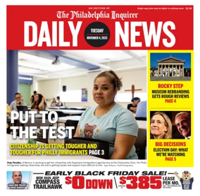 Cover of Philadelphia Daily News