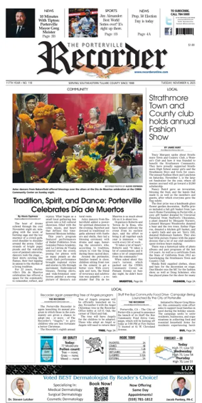 Cover of Porterville Recorder