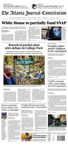 Cover of The Atlanta Journal-Constitution