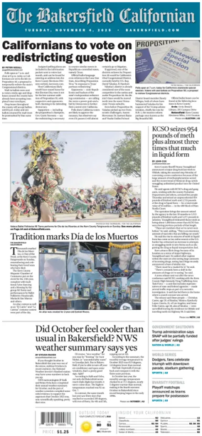 Cover of The Bakersfield Californian