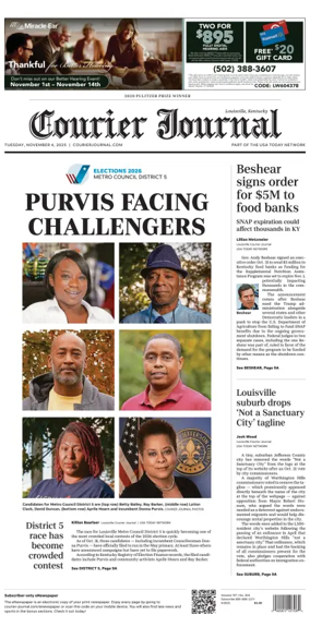 Cover of The Courier-Journal (Louisville)