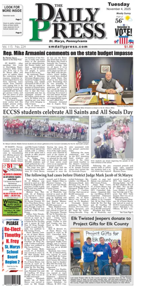 Cover of The Daily Press