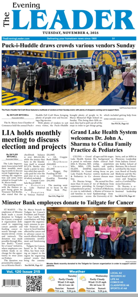 Cover of The Evening Leader