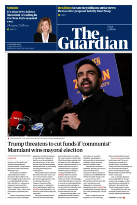 Cover of The Guardian (USA)