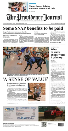 Cover of The Providence Journal