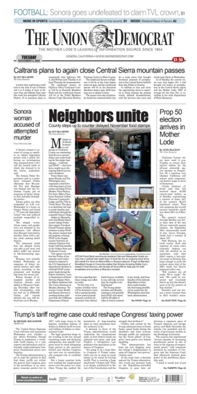 Cover of The Union Democrat