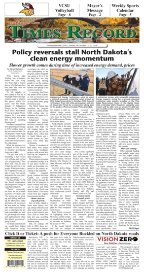 Cover of Valley City Times-Record