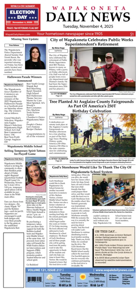 Cover of Wapakoneta Daily News