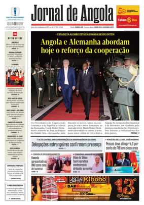 Cover of Jornal de Angola