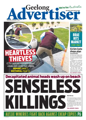Cover of Geelong Advertiser