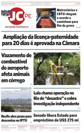 Cover of Jornal do Commercio