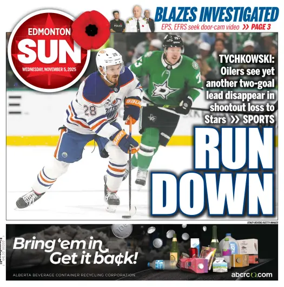 Cover of Edmonton Sun