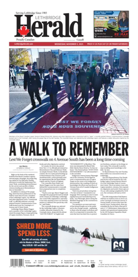 Cover of Lethbridge Herald