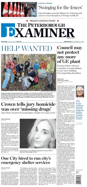 Cover of The Peterborough Examiner