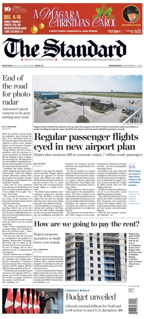 Cover of The Standard (St. Catharines)