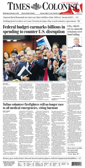 Cover of Times Colonist