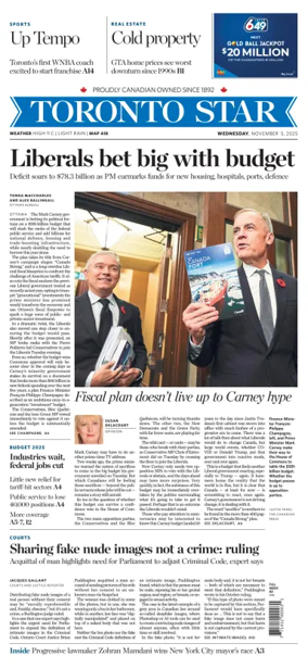 Cover of Toronto Star