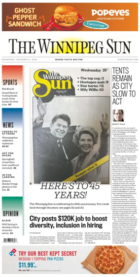 Cover of Winnipeg Sun