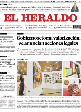 Cover of El Heraldo (Colombia)