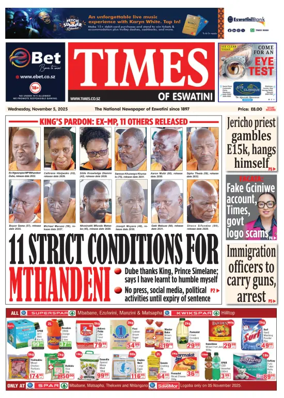 Cover of Times of Eswatini