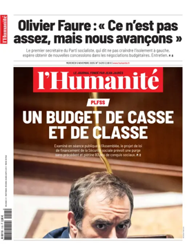 Cover of L'HUMANITE