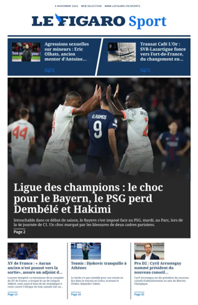 Cover of Le Figaro Sport