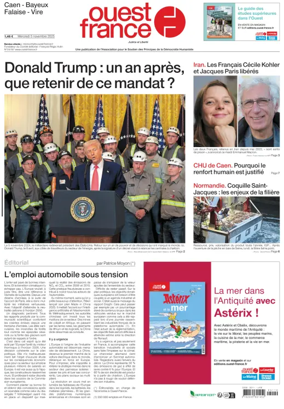 Cover of Ouest France (Caen)