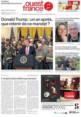 Cover of Ouest France (Challans / Saint-Gilles-Croix-de-Vie)