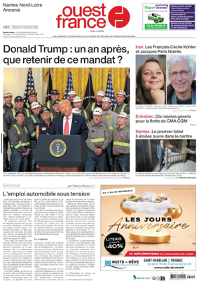 Cover of Ouest France (Nantes / Nord-Loire)