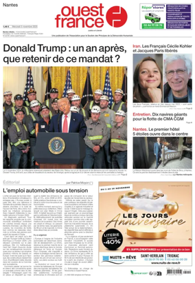 Cover of Ouest France (Nantes)
