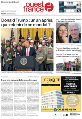 Cover of Ouest France (Rennes Nord)
