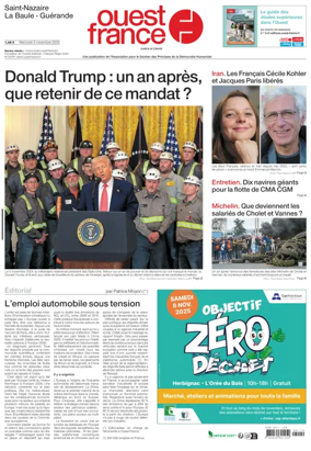 Cover of Ouest France (Saint-Nazaire)