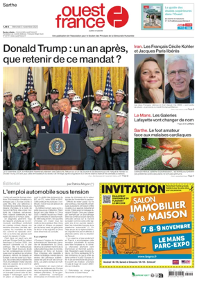 Cover of Ouest France (Sarthe)