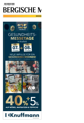 Cover of Bergische Morgenpost Wermelskirchen/Hückeswagen/Radevormwald