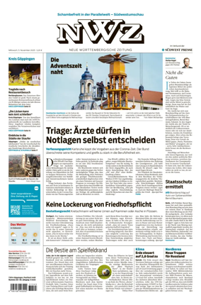 Cover of NWZ  (Göppinger Kreisnachrichten)