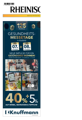 Cover of Rheinische Post Krefeld Kempen
