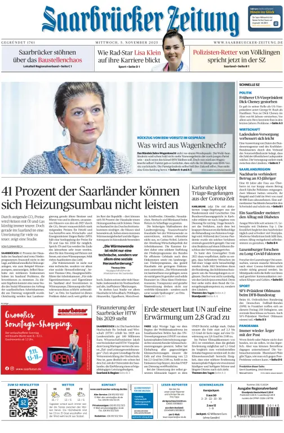 Cover of Saarbruecker Zeitung