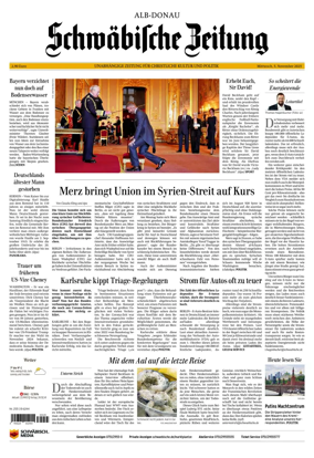 Cover of Schwaebische Zeitung (Alb-Donau)