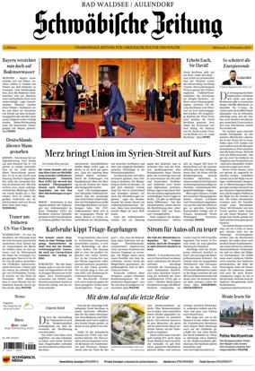 Cover of Schwaebische Zeitung (Bad Waldsee / Aulendorf)