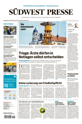 Cover of Südwest Presse (Ulm)