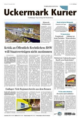 Cover of Templiner Zeitung