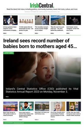 Cover of Irish Central